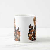 Halloween-Kürbismädchen Kaffeetasse (Mittel)