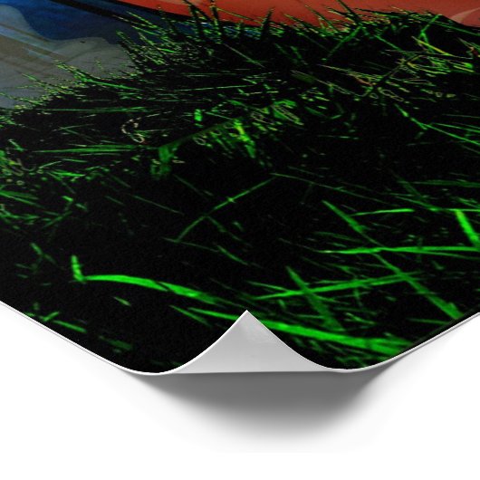 Halloween-Kürbismädchen Poster (Ecke)