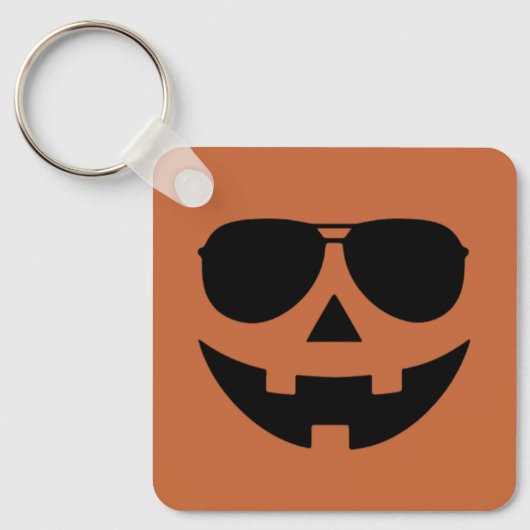 Halloween-Kürbismaske Schlüsselanhänger (Vorderseite)