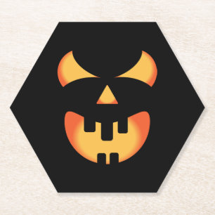 Halloween-Kürbismaske Untersetzer