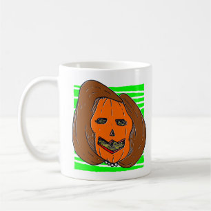Halloween Kürbismonster gegen Nancy Pelosi Kaffeetasse