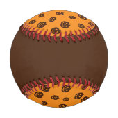 Halloween-Kürbismuster Baseball (Rückseite)
