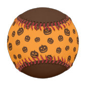 Halloween-Kürbismuster Baseball (Vorderseite)
