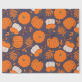 Halloween-Kürbismuster Geschenkpapier (Flach)