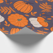 Halloween-Kürbismuster Geschenkpapier (Ecke)