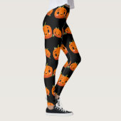 Halloween-Kürbismuster Leggings (Rechts)