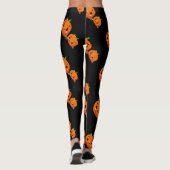 Halloween-Kürbismuster-Leggings Leggings (Rückseite)