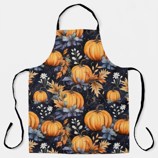 Halloween-Kürbismuster-Schürze Schürze (Vorderseite)