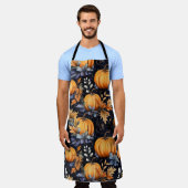 Halloween-Kürbismuster-Schürze Schürze (Getragen)