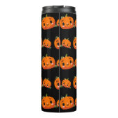 Halloween-Kürbismuster Thermosbecher (Rückseite)