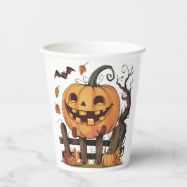 Halloween-Kürbispapiertasse Pappbecher