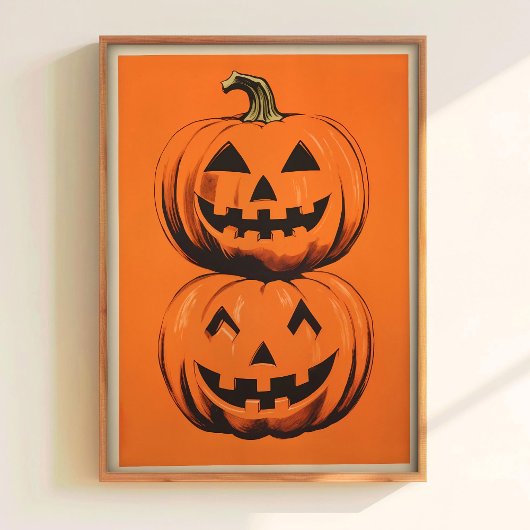 Halloween-Kürbisposter Ernte-Kürbisposter Poster