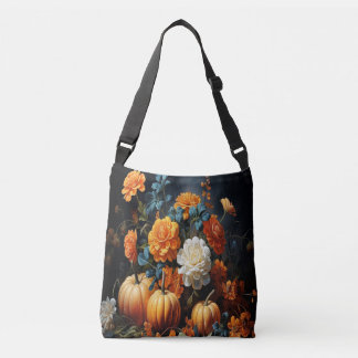 Halloween-Kürbisse Blumen Tragetaschen Mit Langen Trägern