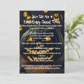Halloween-Kürbisse Einladung (Stehend Vorderseite)