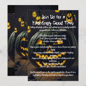 Halloween-Kürbisse Einladung (Vorne/Hinten)