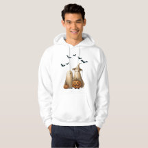 Halloween-Kürbisse-Fledermäuse Grusel-Hoodie