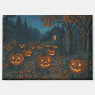 Halloween-Kürbisse jagen dich Magnet
