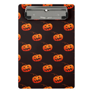 Halloween-Kürbisse, orange Kürbisse, Süßes oder Sa Mini Klemmbrett