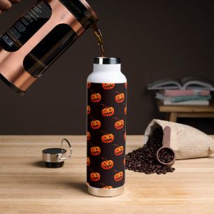 Halloween-Kürbisse, orange Kürbisse, Süßes oder Sa Trinkflasche
