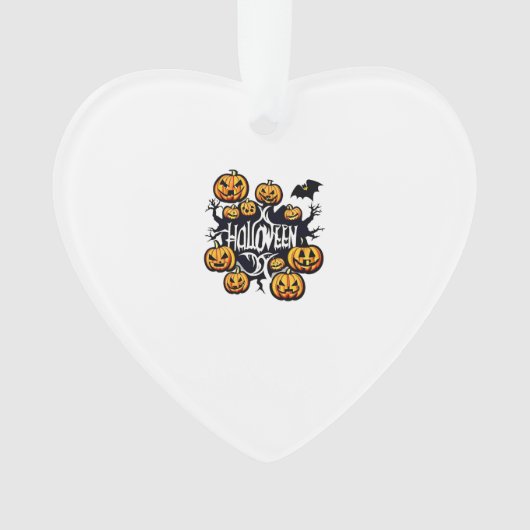 Halloween-Kürbisse Ornament (Vorderseite)