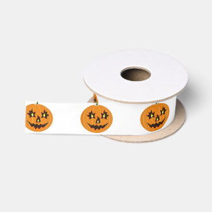 Halloween-Kürbisse Satinband