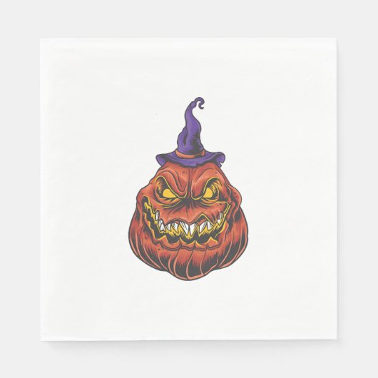 Halloween-Kürbisse Serviette (Vorderseite)
