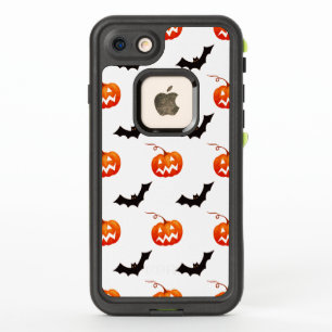 Halloween-Kürbisse und Fledermäuse, Süßes oder Sau