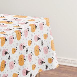 Halloween-Kürbisse und Spinnen Tischdecke