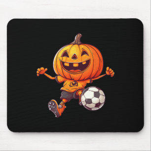 Halloween-Kürbisskelett-Fußball-Kostüm B Mousepad