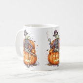 Halloween-Kürbistasse Kaffeetasse (Vorderseite Links)