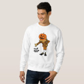 HALLOWEEN Kürbistrick oder Gaumen Sweatshirt (Vorne ganz)