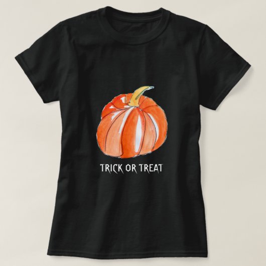 Halloween-Kürbistrick T-Shirt (Design vorne)