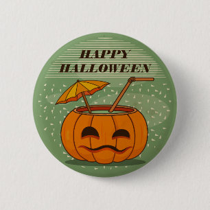 Halloween-Kürbistrunk Vintage   Pin-Button Button