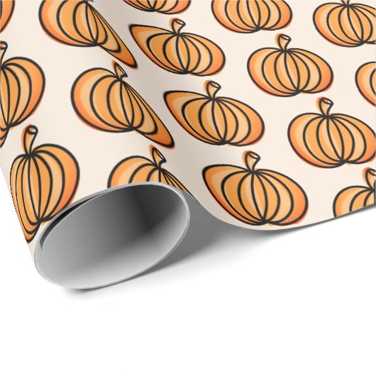 Halloween-Kürtenmuster Geschenkpapier (Rolleneckpunkt)