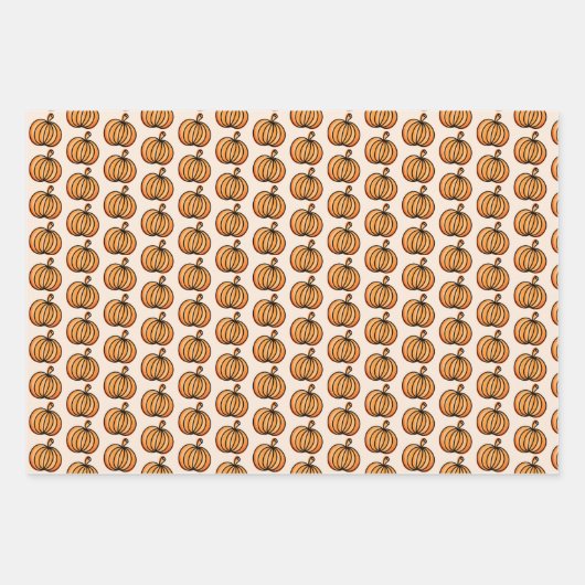 Halloween-Kürtenmuster Geschenkpapier Set (Vorderseite 2)