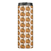 Halloween-Kürtenmuster Thermosbecher (Rückseite)