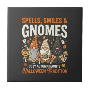 Halloween Kuschel-Gnom-Treffen Fliese