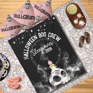 Halloween-Kuscheldecke Boo Crew Skullebration Fleecedecke