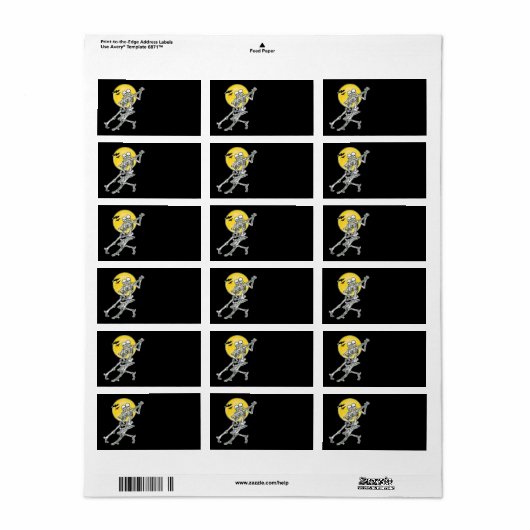 Halloween-Label Adressaufkleber (Vorne)