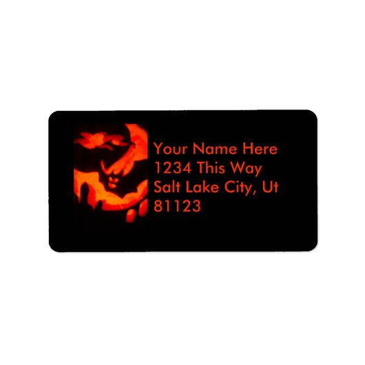 Halloween-Label Adressaufkleber (Vorne)