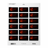 Halloween-Label Adressaufkleber (Vorne)