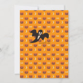 Halloween Label-Einladung Einladung (Rückseite)