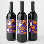 Halloween-Label Weinetikett (Flaschen)