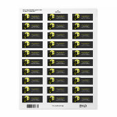Halloween Labels im Spuk Haus (Vorne)