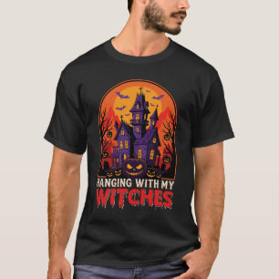 Halloween-Labor-Monster-Kürbis-Mond-Vektor T-Shirt