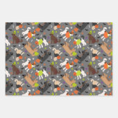 Halloween Labradoodle / Goldendoodle Geschenkpapier Set (Vorderseite 3)