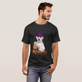 Halloween Labrador Hexe T-Shirt (Vorne ganz)