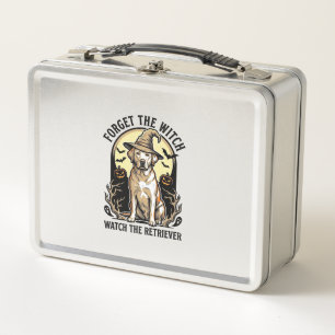 Halloween Labrador Hexe Vintage Retriever Hund Des Metall Brotdose