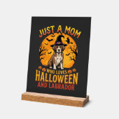 Halloween Labrador Mama Hexenhund Design_1 Acrylschild (Winkel)