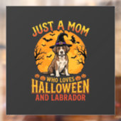Halloween Labrador Mama Hexenhund Design_1 Fensteraufkleber (Blatt 2)